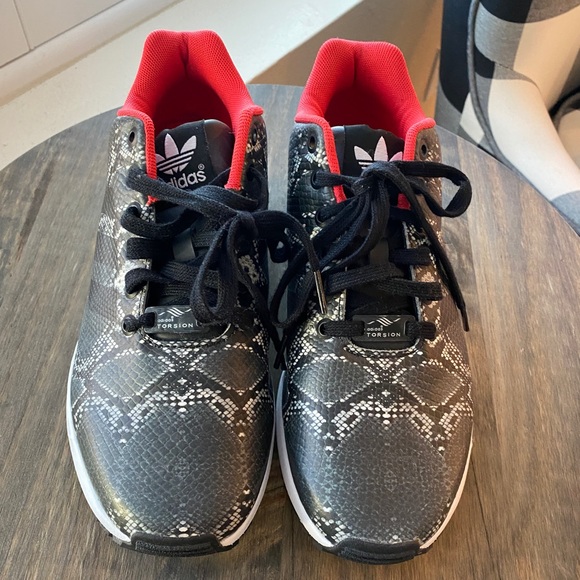 Adidas ZX Flux Torsion snakeskin print, women's  size 8 1/2 - Picture 2 of 6